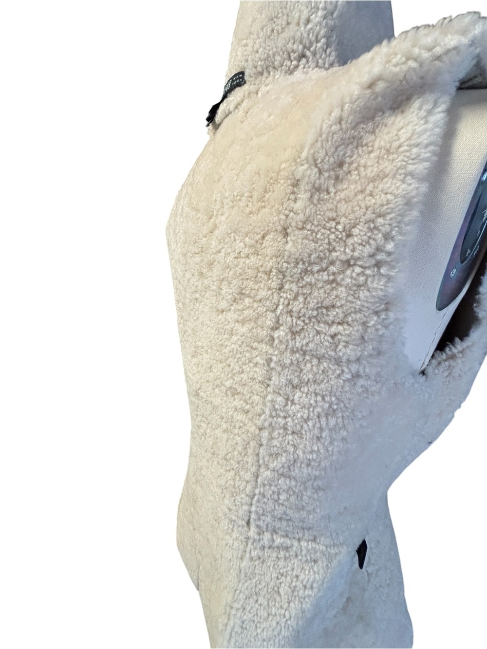 Lafayette 148 Beige Lambskin Cream Shearling Vest Size Small - Picture 10 of 13